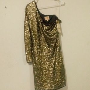 NWT GB Gold Sequin Party Dress